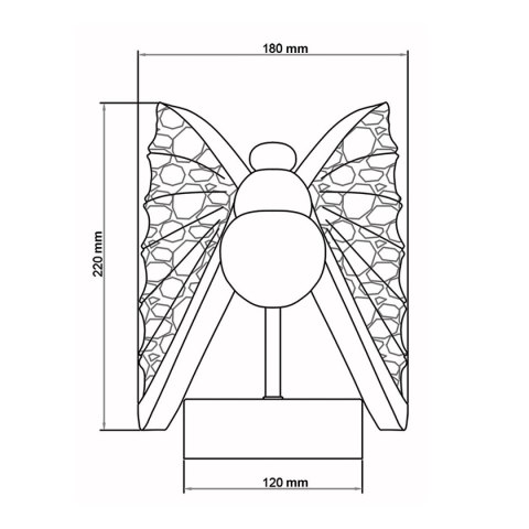 Light Prestige Kinkiet Mariposa srebrny LED CCT