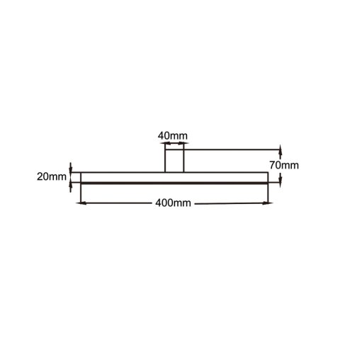 Light Prestige Kinkiet Nevada 40 cm biały IP44 LED 4000K