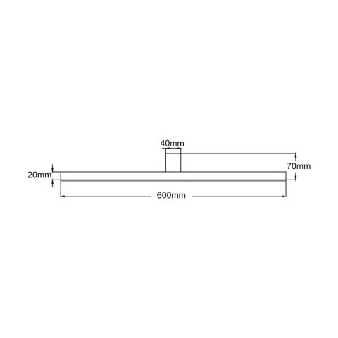 Light Prestige Kinkiet Nevada 60 cm biały IP44 LED 4000K