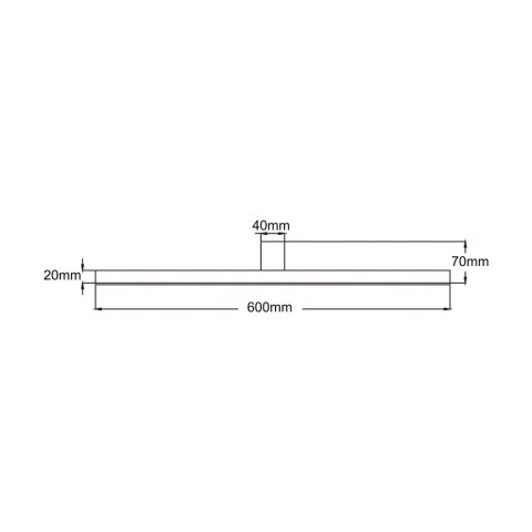 Light Prestige Kinkiet Nevada 60 cm biały IP44 LED 4000K