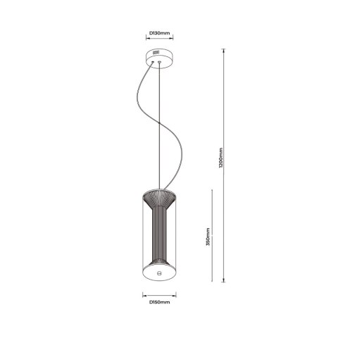 Light Prestige Lampa wisząca Aeris transparentna LED CCT