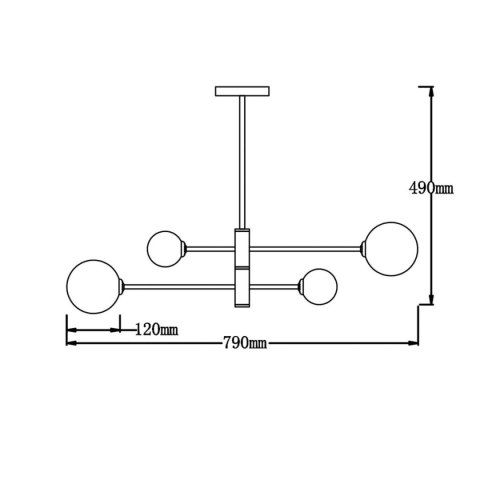 Light Prestige Lampa wisząca Dorado złota 4xG9