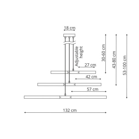 Light Prestige Lampa wisząca Lugano drewno LED 3000K