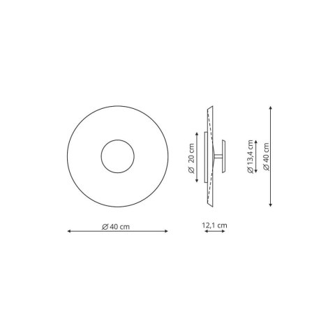 Light Prestige Plafon COCO 40 cm biały LED