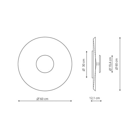 Light Prestige Plafon COCO 60 cm biały LED
