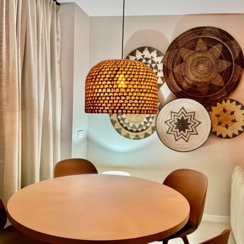 Light Prestige Rattanowa lampa wisząca Kanso 40 cm jasne drewno 1xE27