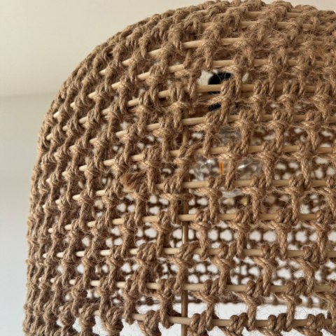 Light Prestige Rattanowa lampa wisząca Kanso 50 cm jasne drewno 1xE27