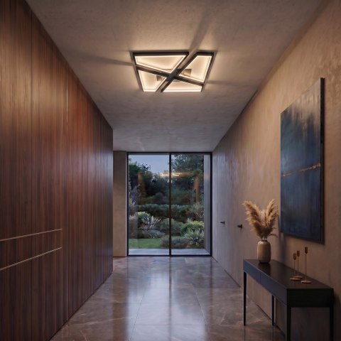 Plafon Nivra czarny LED CCT Light Prestige