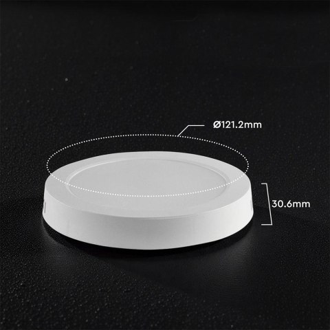 Plafoniera LED Rotonda Chip CREE 6W Montaggio a Plafone Bianca CCT