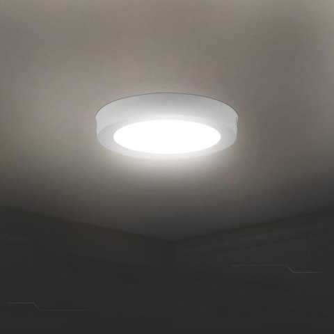 Plafoniera LED Rotonda Chip CREE 6W Montaggio a Plafone Bianca CCT
