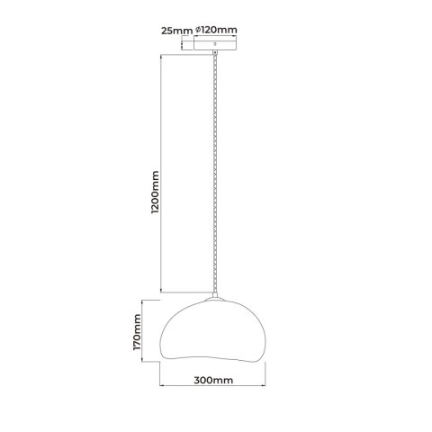 Light Prestige Lampa wisząca Nube 30cm biała