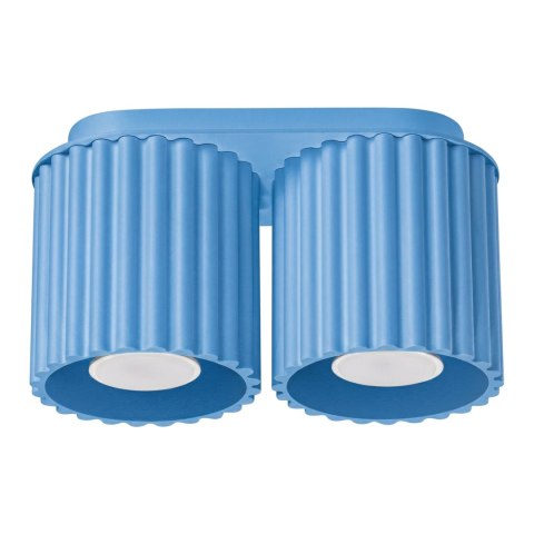 Sollux Lighting Plafon AURA 2 błękitny GU10