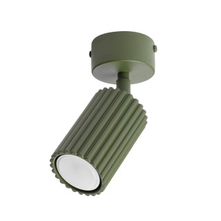 Sollux Lighting Plafon KARBON 1 zielona oliwka
