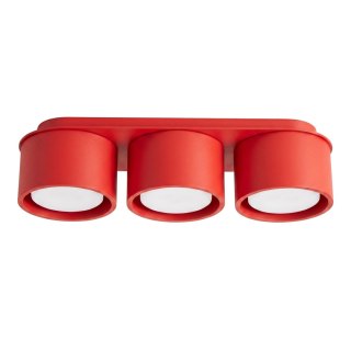Sollux Lighting Plafon MODO 3 czerwony Gx53