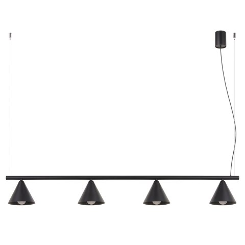 Sollux Lighting Żyrandol NOX 4L czarna