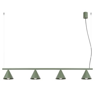 Sollux Lighting Żyrandol NOX 4L zielona oliwka