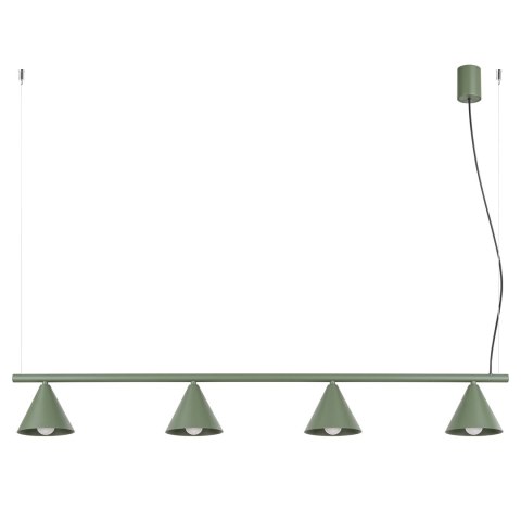 Sollux Lighting Żyrandol NOX 4L zielona oliwka