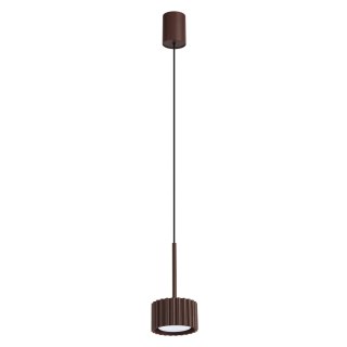 Sollux Lighting Lampa wisząca AURA 1 brązowa Gx53