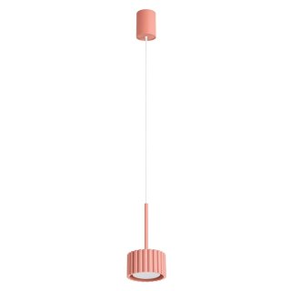 Sollux Lighting Lampa wisząca AURA 1 brzoskwiniowa Gx53