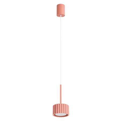 Sollux Lighting Lampa wisząca AURA 1 brzoskwiniowa Gx53