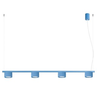 Sollux Lighting Żyrandol AURA 4 błękitna Gx53