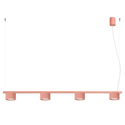Sollux Lighting Żyrandol AURA 4 brzoskwiniowa Gx53