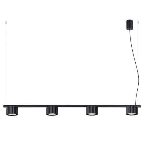 Sollux Lighting Żyrandol AURA 4 czarna Gx53