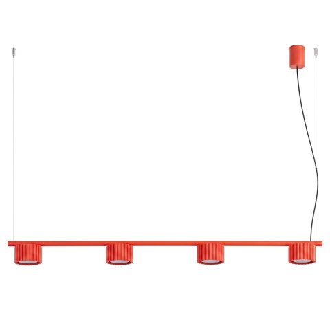 Sollux Lighting Żyrandol AURA 4 czerwona Gx53