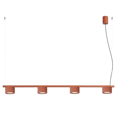 Sollux Lighting Żyrandol AURA 4 ochra czerwona Gx53