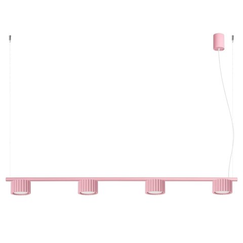 Sollux Lighting Żyrandol AURA 4 różowa Gx53
