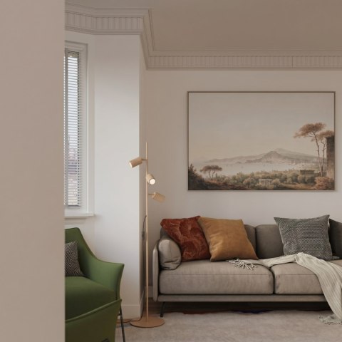 Sollux Lighting Lampa podłogowa KARBON 3 złota