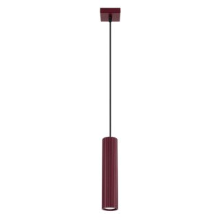 Sollux Lighting Lampa wisząca KARBON 1 burgund