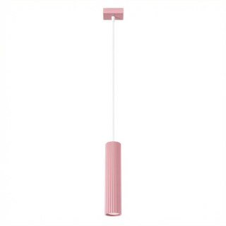 Sollux Lighting Lampa wisząca KARBON 1 różowa