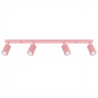 Sollux Lighting Plafon KARBON 4L różowy