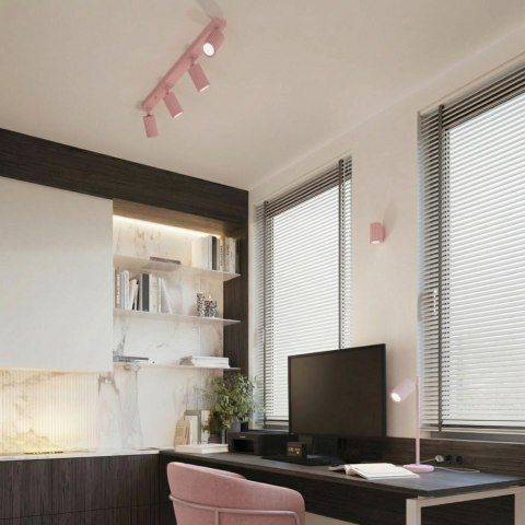 Sollux Lighting Plafon KARBON 4L różowy