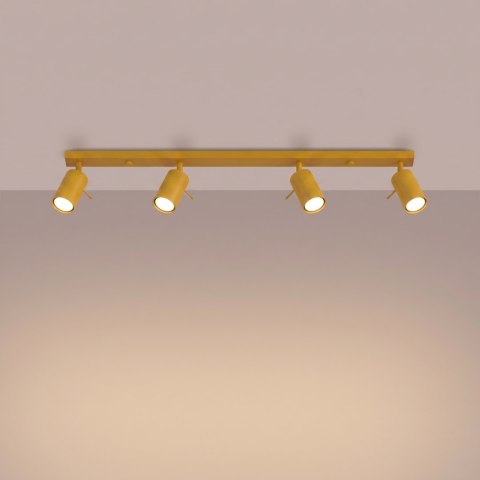 Sollux Lighting Plafon RING 4L żółty