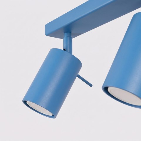 Sollux Lighting Plafon RING 6L błękitny