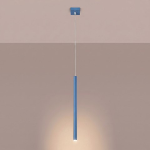 Sollux Lighting Lampa wisząca PASTELO 1 błękitna