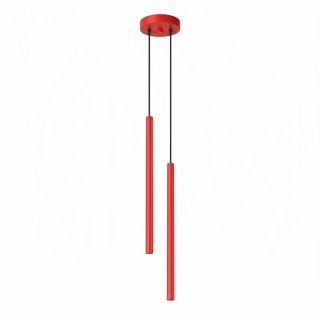 Sollux Lighting Lampa wisząca PASTELO 2 czerwona