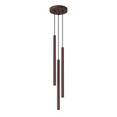 Sollux Lighting Lampa wisząca PASTELO 3P brązowa