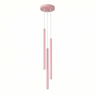 Sollux Lighting Lampa wisząca PASTELO 3P różowa