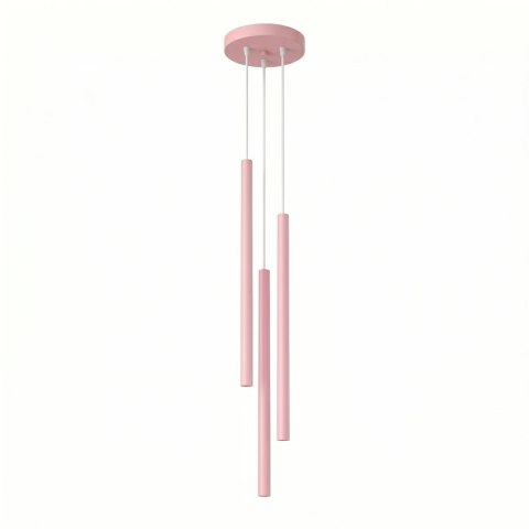 Sollux Lighting Lampa wisząca PASTELO 3P różowa