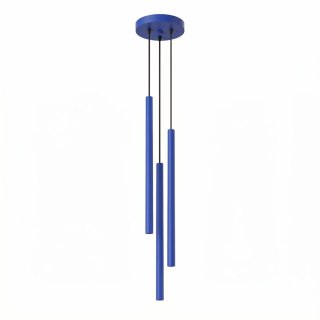 Sollux Lighting Lampa wisząca PASTELO 3P ultramaryna
