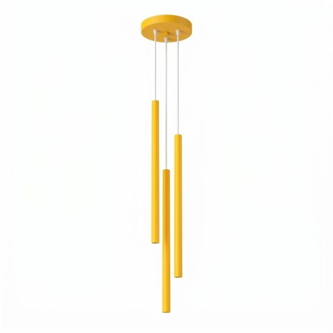 Sollux Lighting Lampa wisząca PASTELO 3P żółta