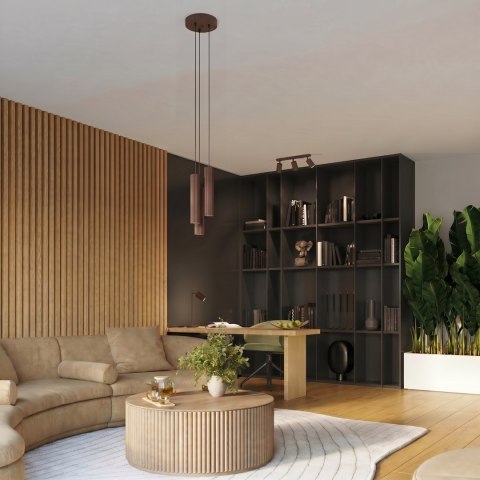 Sollux Lighting Kinkiet KARBON 20 brązowy