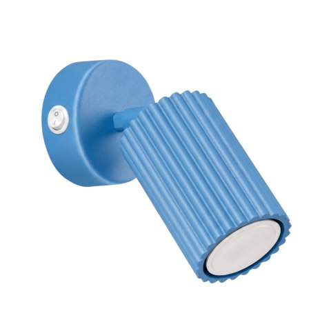 Sollux Lighting Kinkiet KARBON błękitny z włącznikiem