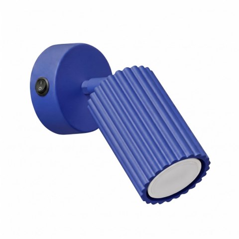 Sollux Lighting Kinkiet KARBON ultramaryna z włącznikiem