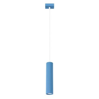 Sollux Lighting Lampa wisząca KARBON 1 błękitna