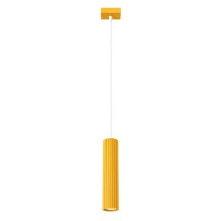 Sollux Lighting Lampa wisząca KARBON 1 żółta