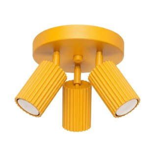 Sollux Lighting Plafon KARBON 3P żółty